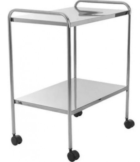 Mesa auxiliar inox 40 × 60 X 80 cm a vista R$ 560,00