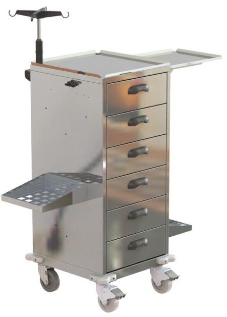 Carro de Medicamentos com 6 Gavetas Inox R$ 4.690,00