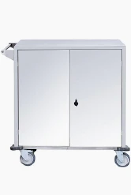 Carro para transporte de roupa limpa inox fechado R$ 3.290,00