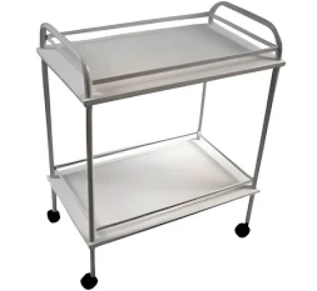 Mesa auxiliar inox 40 x 60 x 80 com varanda R$ 750,00